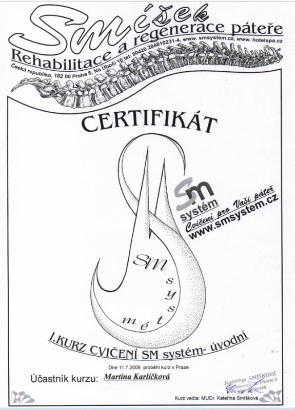 SM certifikát 1